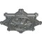Ekena Millwork Antilles Ceiling Medallion (Fits Canopies up to 6"), Hand-Painted Platinum, 38 1/4"OD x 1 1/2"P CM38ANPLS - alternate 4